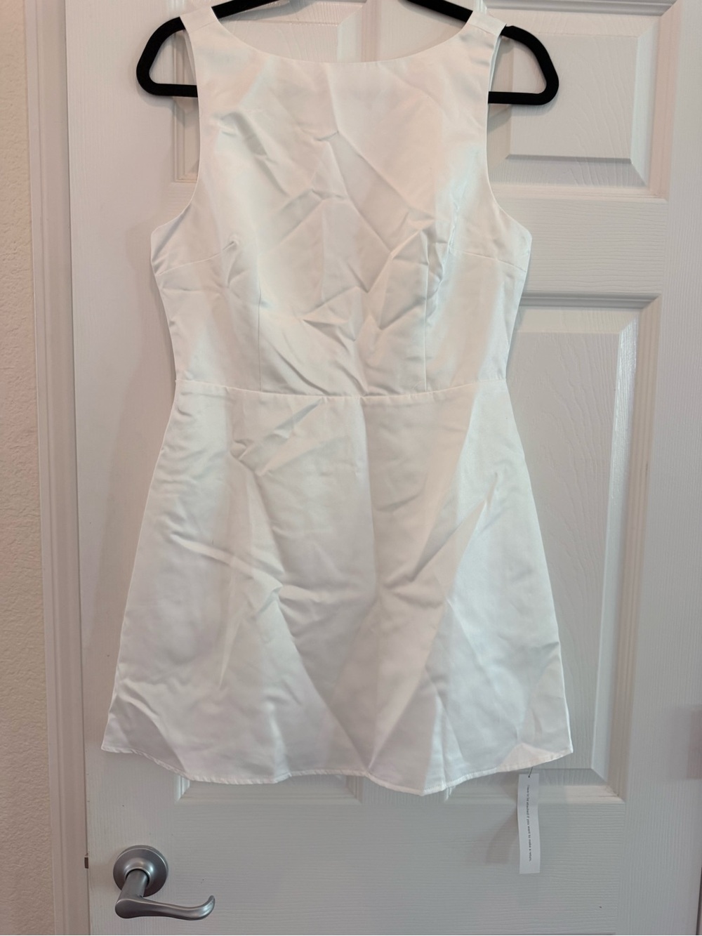 Reformation V-Neck White A-Line Dress